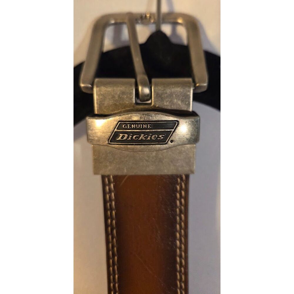 Dickies Genuine Leather Reversible Belt – Brown & Black – Men’s Size 32/80
